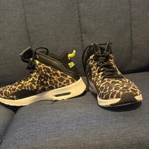 Zumba Fitness Leopard Print High-Tops with Neon Highlights